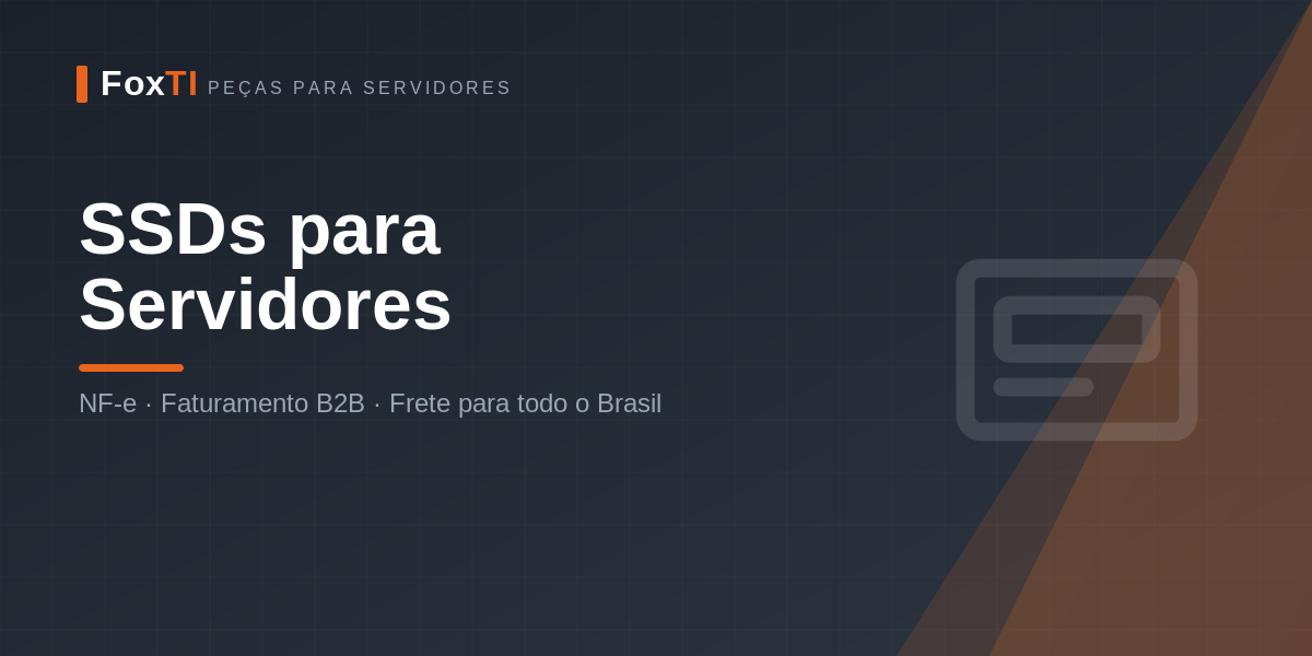 SSDs para Servidores — FoxTI