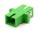 SC/APC to SC/APC Simplex Single Mode Fiber Optic Adapter/Coupler with Flange