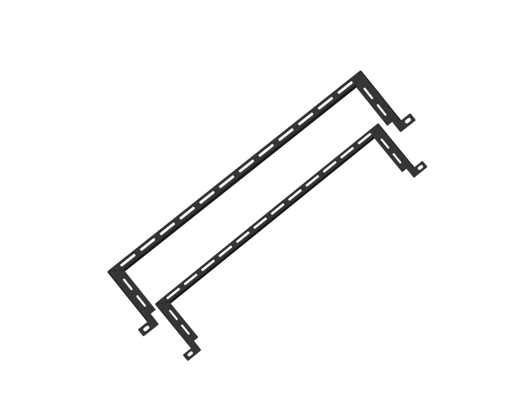 Zero U Horizontal Cable Lacer Bar, L-Shaped, 5pcs/Pack, for 19" EIA