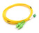 LC APC to SC APC Duplex OS2 Single Mode 2.0mm Fiber Optic Patch Cable