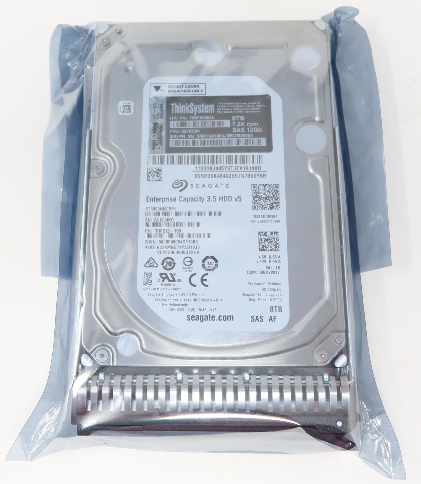 HD 8TB 7.2K SAS 12Gb 3.5 LENOVO - LENOVO