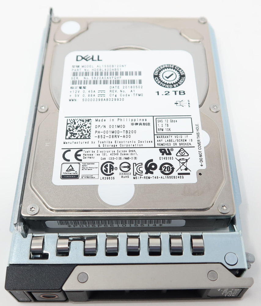 AL15SEB120NY DELL 1.2TB SAS 12G 10K 2.5 Server Hard Drive 01M0D
