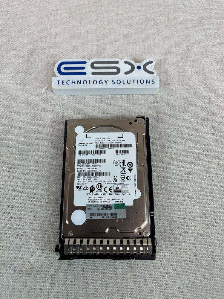 HPE 300GB SAS 15K 12G SFF SC HDD 870792-001 870753-B21