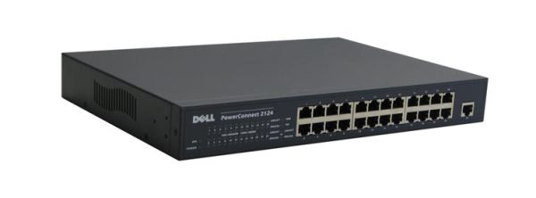 03N347 - Dell PowerConnect 2124 24-Ports Fast 10/100BaseT + 1-Port 10/100/1000BaseT Ethernet Network Switch