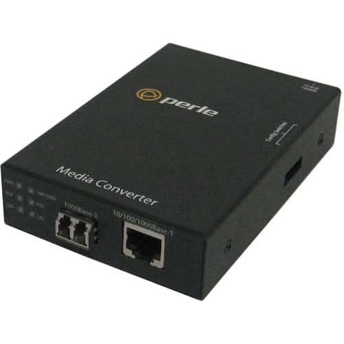Perle 05090720 S-1110-XT DuplexLC Port RJ-45 10/100/1000Base-T Media Converter