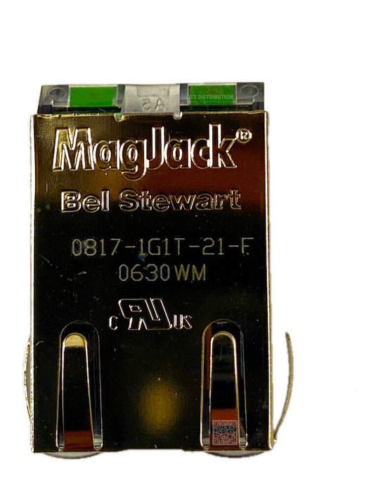 0817-1G1T-21-F I 60x Bel Fuse MagJack 1Port 100BASE-T PCB RJ45 AutoMDIX Terminal