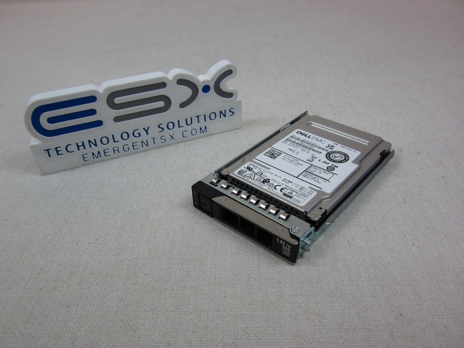 Dell 4CN85 1.92TB 12Gb/s 2.5" SAS RI SSD KPM6XRUG1T92 w/ 14G Tray