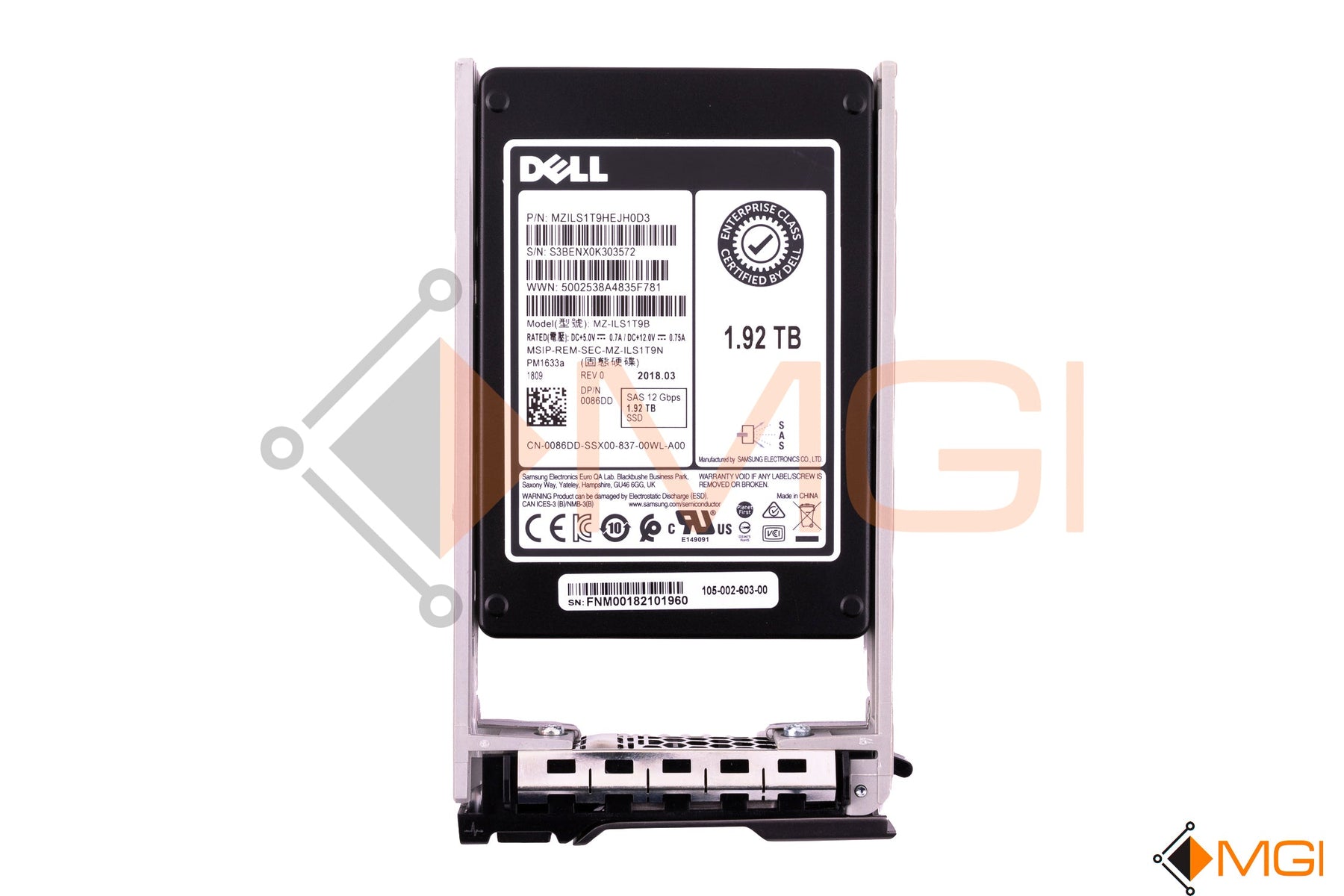 086DD (W/ TRAY R)