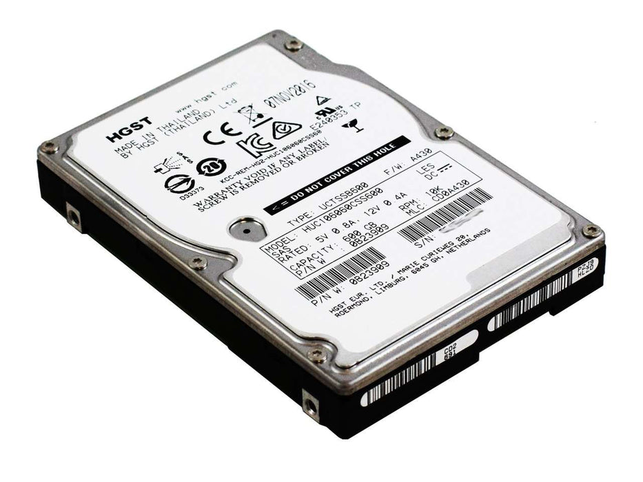 0B23909 HUC106060CSS60 Hitachi 600GB 10K RPM 6Gb/s 2.5" SAS HDD Hard Drive