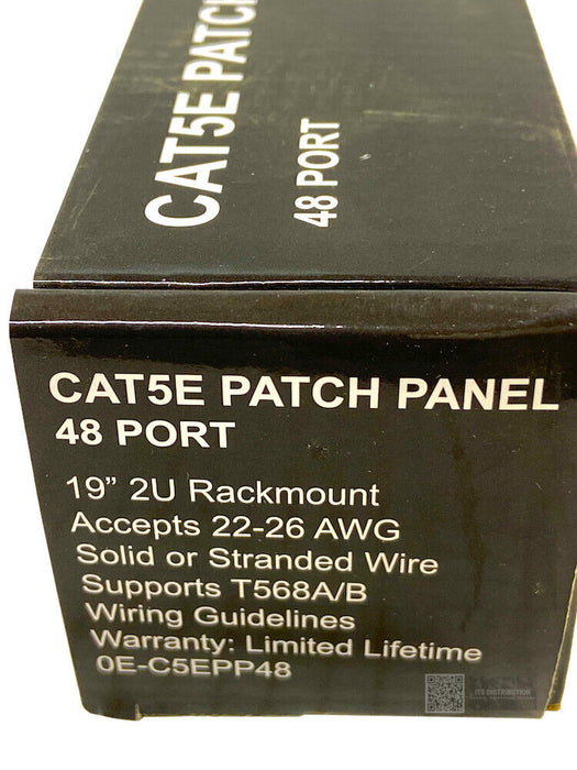 0E-C5EPP48 I New ADI Pro W Box CAT 5E 48 Port IDC Terminal Block Patch Panel