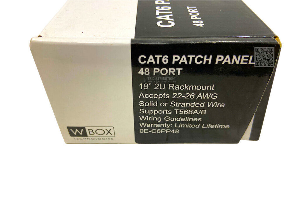 0E-C6PP48 I New ADI Pro W Box CAT6 48-Port IDC Terminal Block Patch Panel