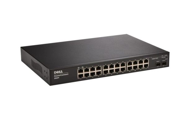 0F491K - Dell PowerConnect 2824 24-Ports 10/100/1000BASE-T Ethernet Managed Rack-mountable Network Switch with 2-Ports SFP