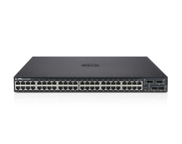 0H9NXW - Dell S4820T 48-Ports 10/100/1000BASE-T Ethernet Layer 3 Rack-mountable Managed Network Switch with 4-Ports QSFP+