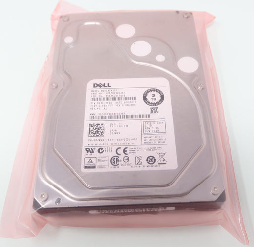 0JWVN MG03ACA200 Dell 2TB 7.2K 6G LFF 3.5" SATA Hard Drive