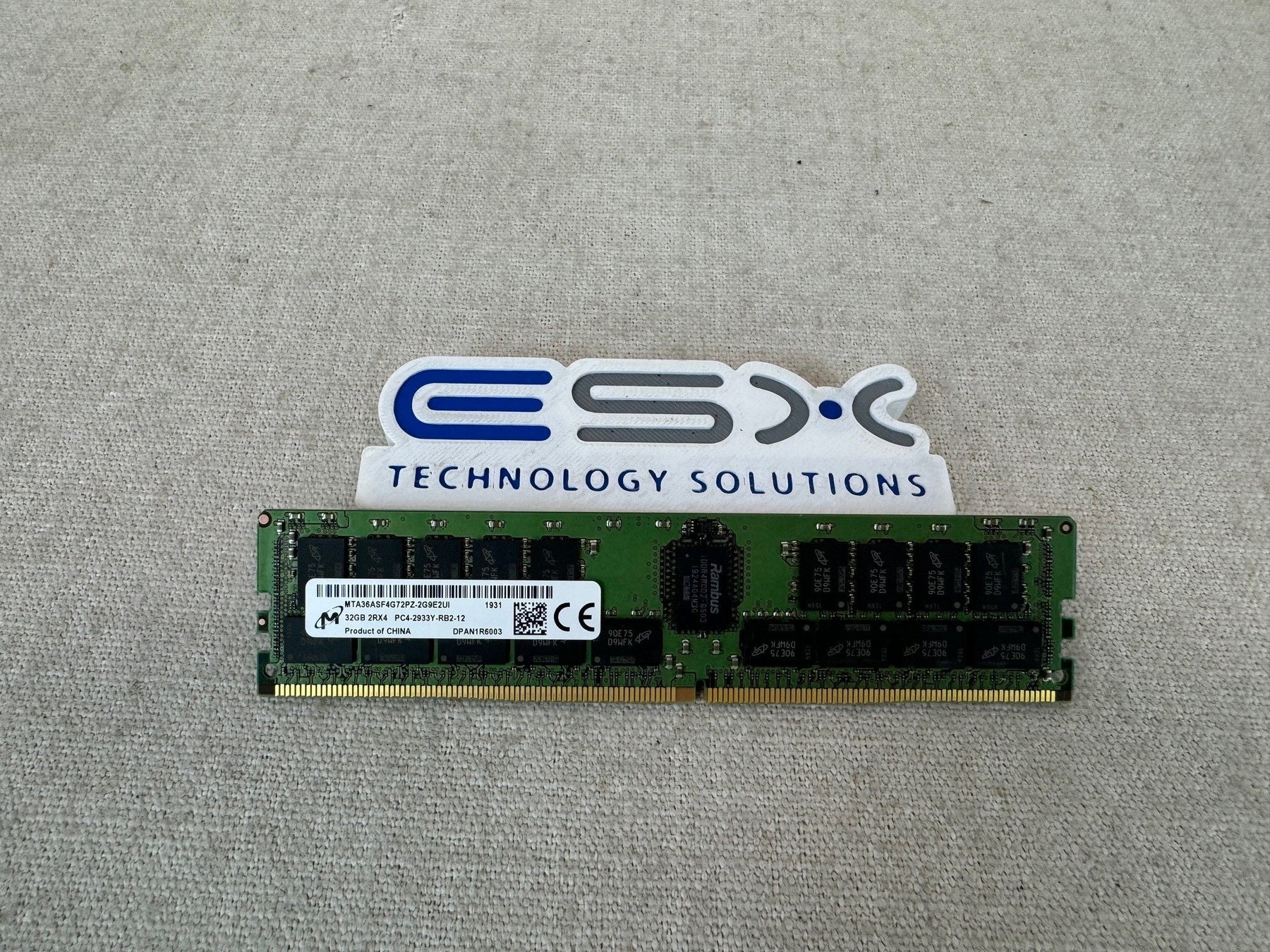 Micron MTA36ASF4G72PZ-2G9E2 32GB 2Rx4 PC4-2933Y DDR4 ECC Server Memory RDIMM