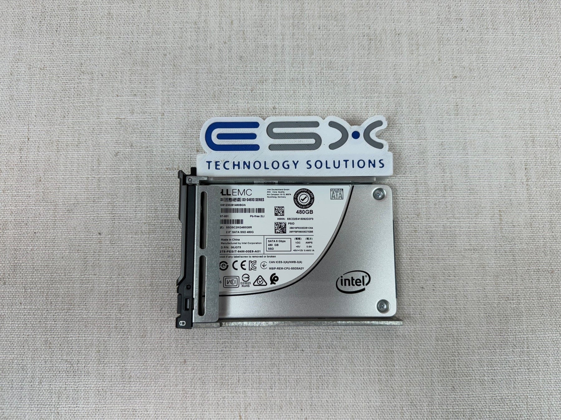 Dell 6JGT5 480GB 6Gb/s 2.5” Mix Use SSD SSDSC2KG480G8R Solid State Drive