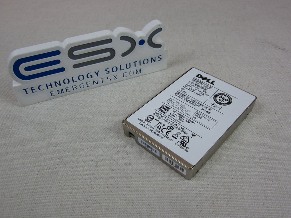 Dell HX5K5 960GB 12Gb/s 2.5" SAS RI TLC SSD HUSMR1610ASS204 - 83% health no tray