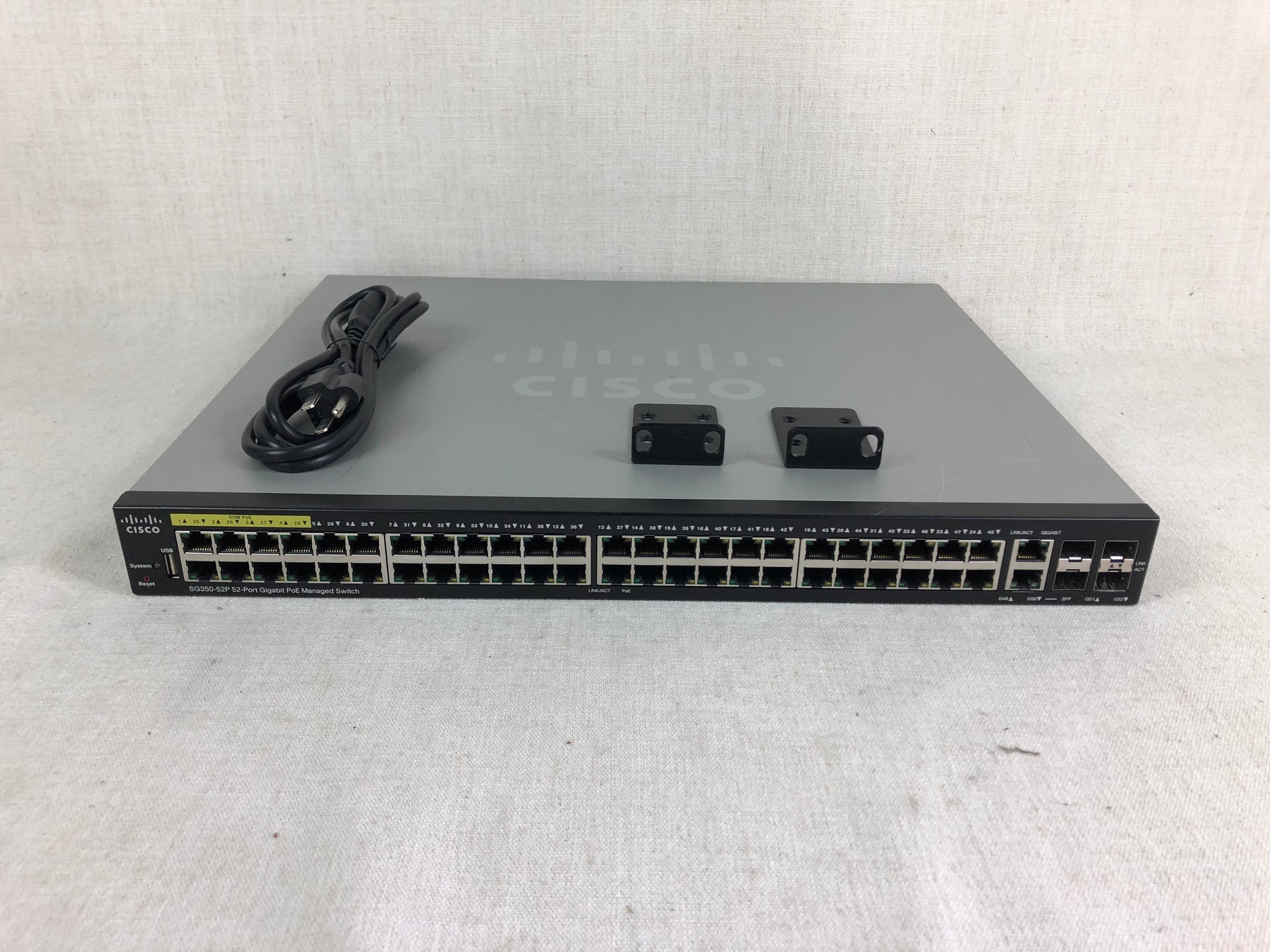 Cisco SG350-52P-K9 52 Port PoE Stackable Managed Switch
