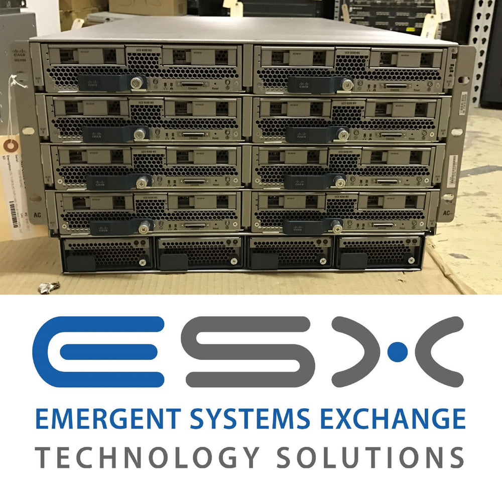 Cisco UCS 5108 Blade Chassis - 8x Fans, 4x PSU, No blade fillers N20-C6508-UPG