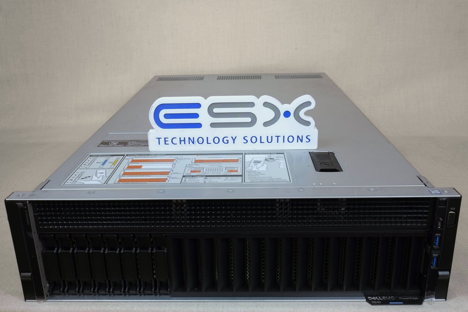 Dell PowerEdge R940 3U Server - 4x 24C Platinum 8260 2.4GHz, 512GB, 2x 240GB M.2