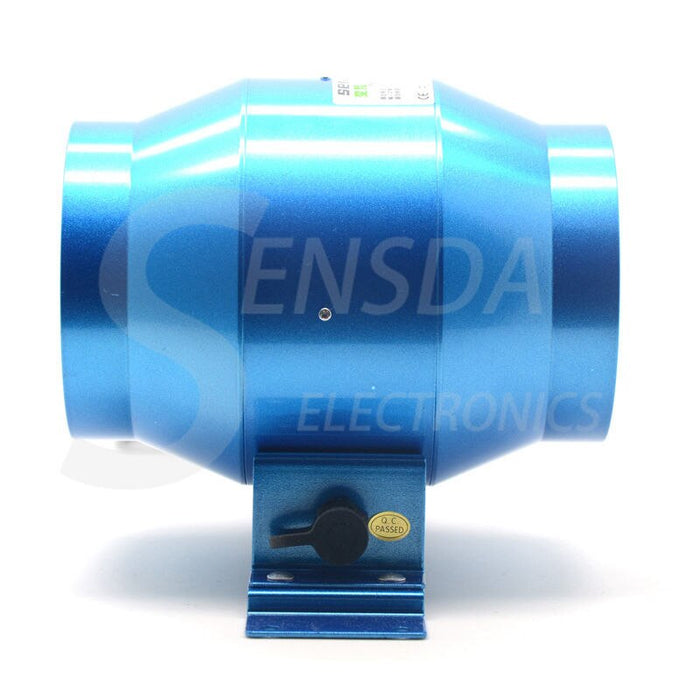 100mm Ducted Fan 4" 100mm Duct Inline Fan w/ Speed Controller 100-264VAC 160CFM IP44 Metal Frame