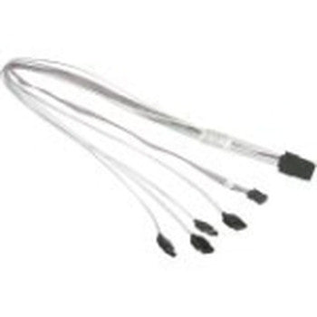 CBL-0294L-02 - SuperMicro Cross-over Ipass to 4 SATA cable 30AWG version of CBL-0294L-01