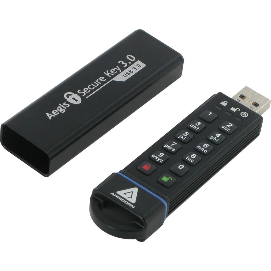 Apricorn ASK3-480GB Aegis Secure Key 3.0 USB 3.0 Flash Drive