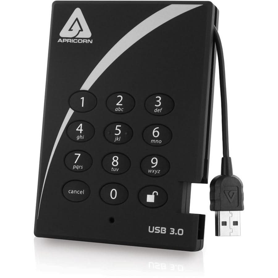 Apricorn Aegis Padlock A25-3PL256-S2000 2TB External Solid State Drive