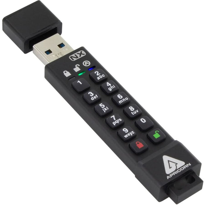 Apricon ASK3-NX-64GB Aegis Secure Key 3NX 64 GB USB 3.1 Black Flash Key