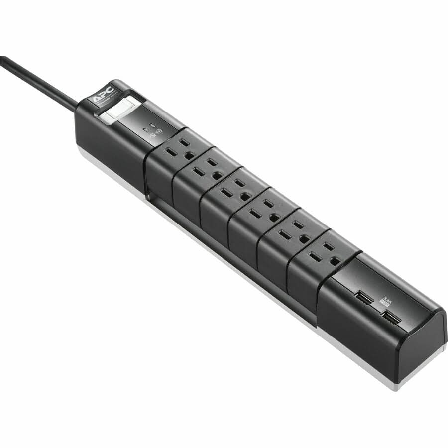 APC PE6RU3 SurgeArrest Essential 6-Outlet Surge Suppressor/Protector