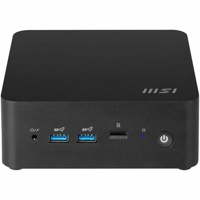 MSI CUBINUC1M010 Cubi NUC 010US Intel Core 3-100U 500GB M.2 NVMe Mini PC