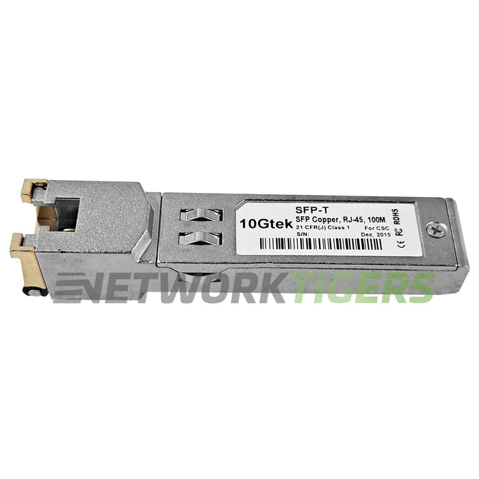 10GTek SFP-T 1GB BASE-T Copper RJ45 100m SFP Transceiver
