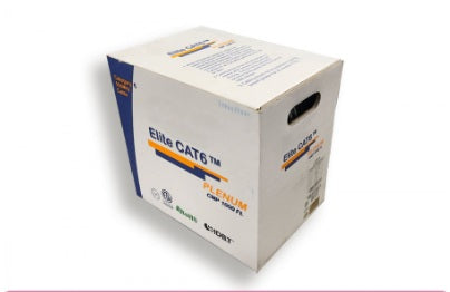 10X8-424TH-NS, CAT 6 UTP PLENUM SOLID CMP ETHERNET BULK CABLE 550MHZ