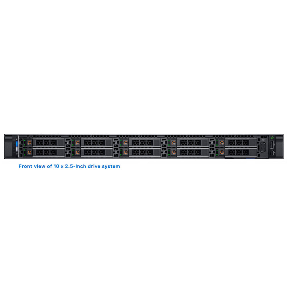 10x 2.5" SAS/SATA Rack Chassis | Refurbished Dell PowerEdge R440