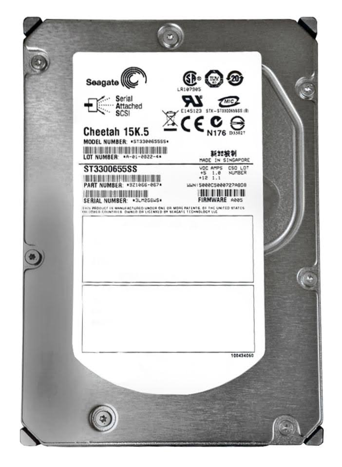 Seagate Cheetah ST3300655SS 300GB 15000RPM 16MB SAS 3Gb/s 3.5" HDD | USED