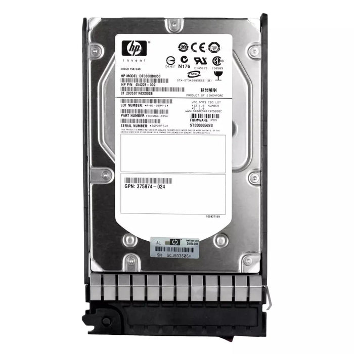 HP 454228-002 Dual Port 300GB 15k 3G Lff SAS Hdd | USED