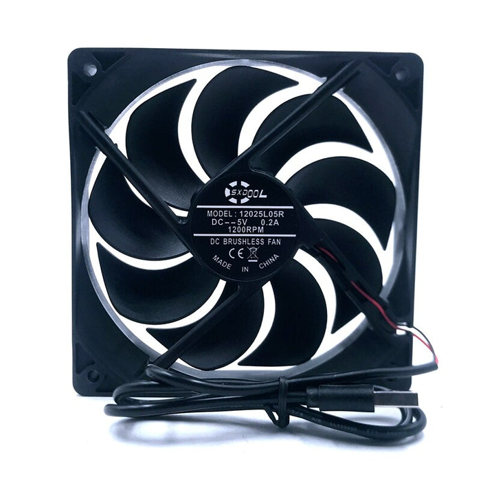 12025S 120x120x25mm 5V DC Axial Cooling Fan