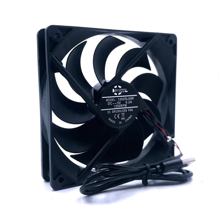 12025S 120x120x25mm 5V DC Axial Cooling Fan