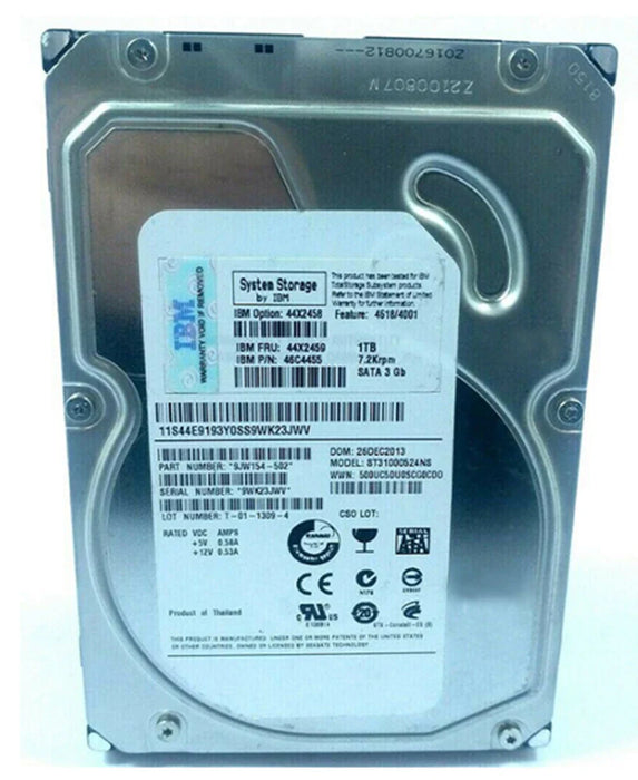 IBM 44X2459 Hard Drive 1 TB SATA 3Gb/s | USED