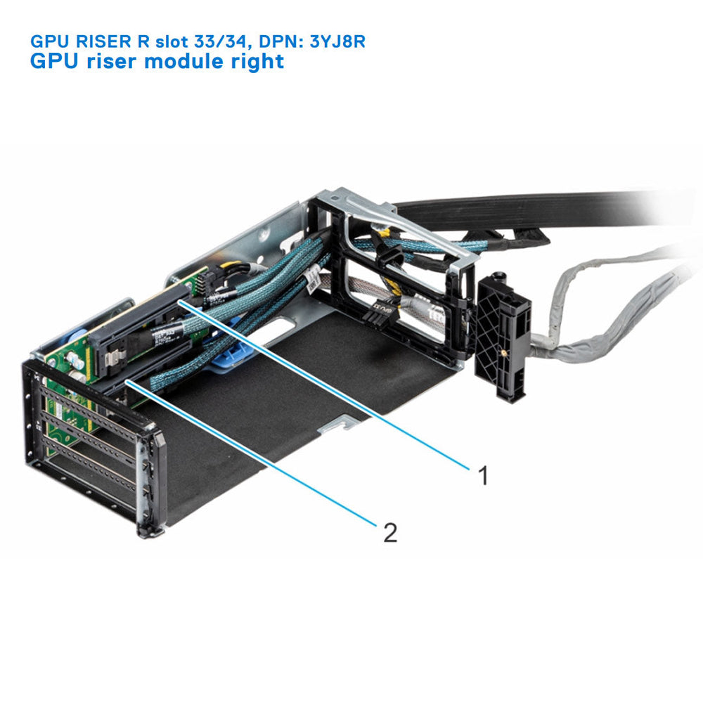 12XPY — GPU Riser Right | Dell PowerEdge R750xa