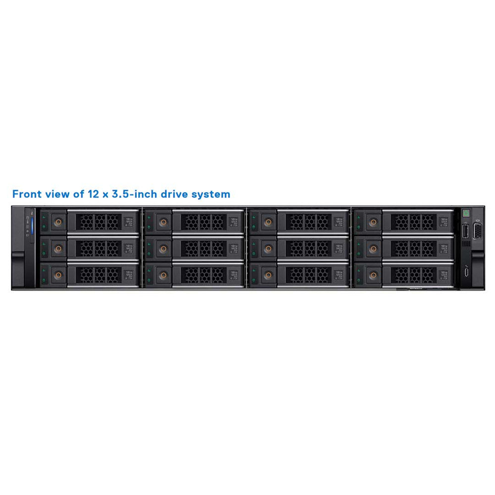 12x 3.5" SATA/SAS Rack Chassis | Refurbished Dell PowerEdge R760 (12x3.5")
