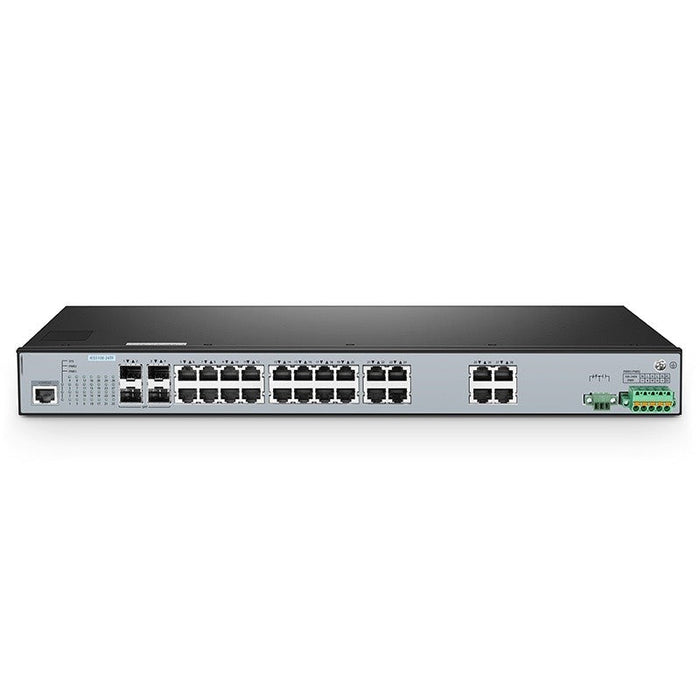 OW-IES5100-24TF, 24-Port Gigabit Ethernet L3 Managed Industrial Switch, 24 x 10/100/1000BASE-T, with 4 x 1Gb SFP, -40 to 85°C Operating Temperature