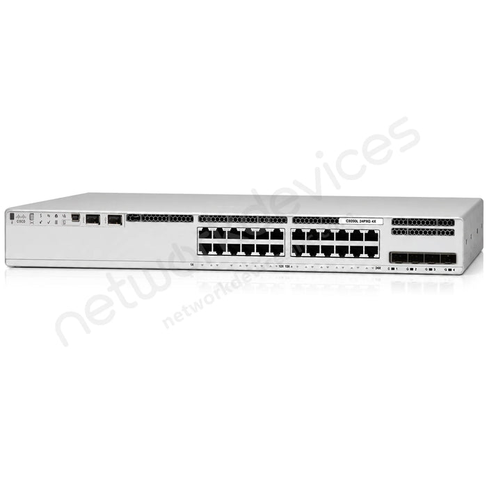 Cisco Catalyst C9200L-24PXG-4X-E 24-Port mGig PoE+ Switch (8xmGig, 4x10G SFP+), Network Essentials