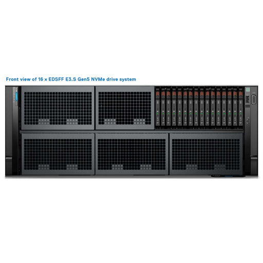 16x EDSFF E3.S NVMe Rack Chassis | Refurbished Dell PowerEdge R960
