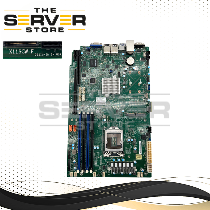 Supermicro Motherboard Single Socket FCLGA1151 (Socket H4) Supported X11SCW-F