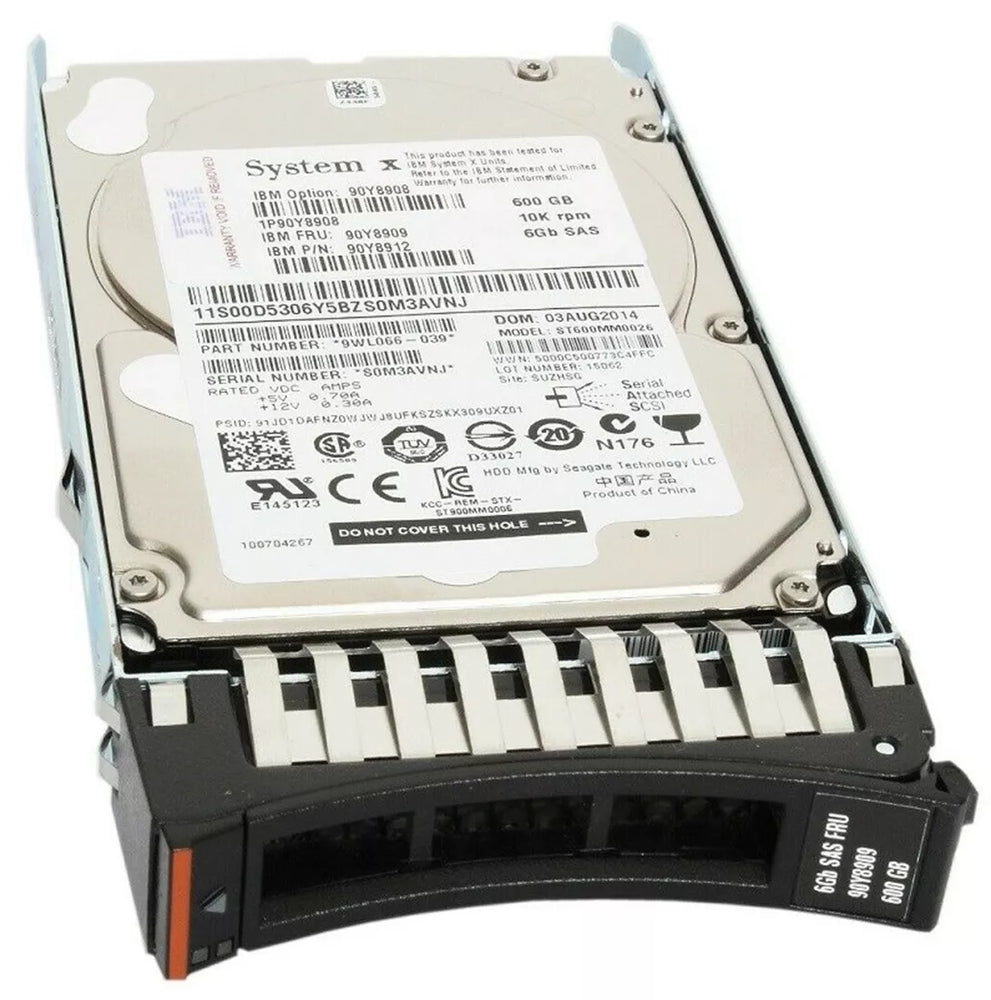IBM 90Y8908 600 GB Hard drive 2.5" Internal SAS 6Gb/s | USED