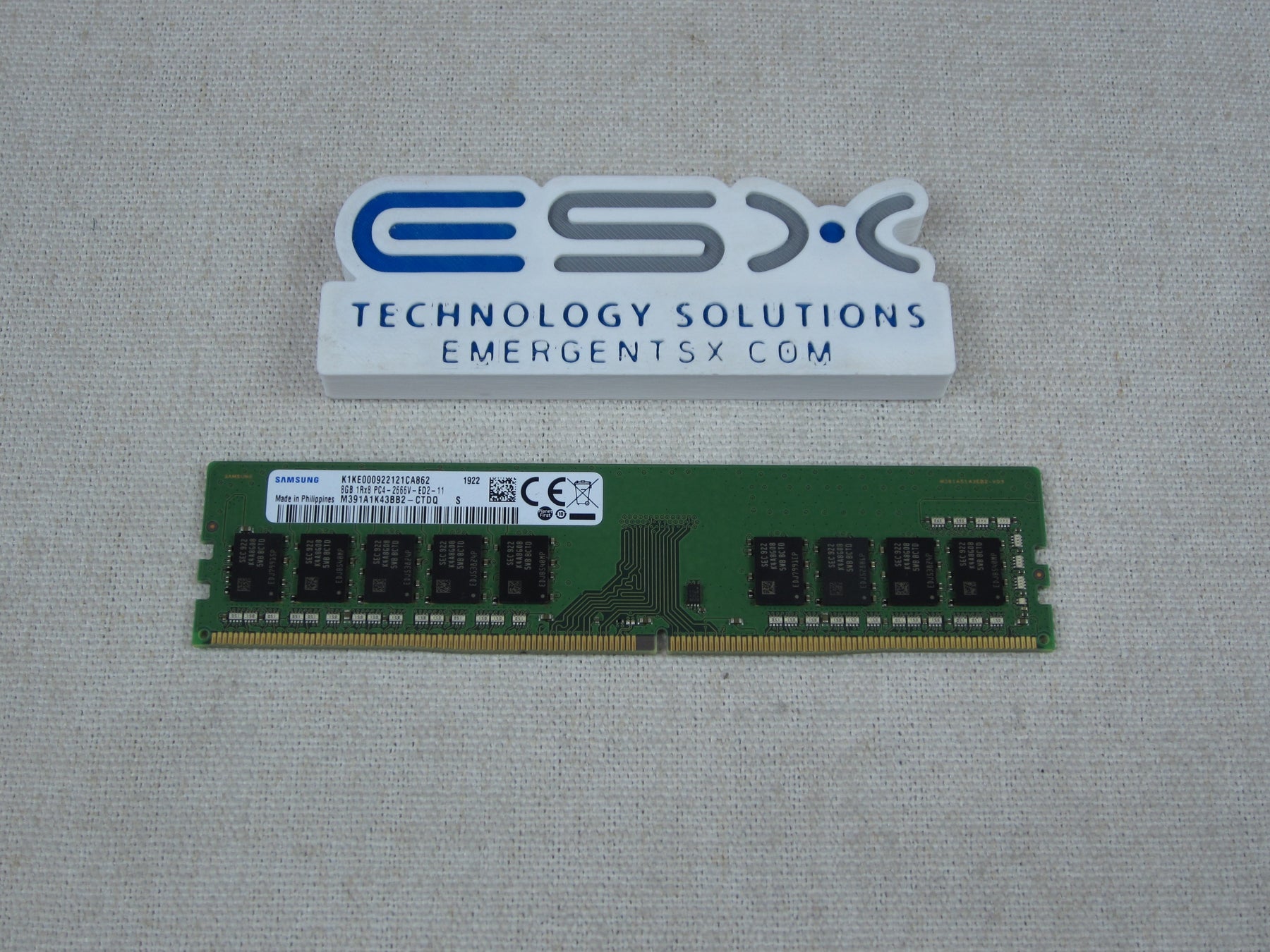 Samsung M391A1K43BB2-CTDQ 8GB 1Rx8 PC4-2666V-ED2-11 ECC UDIMM