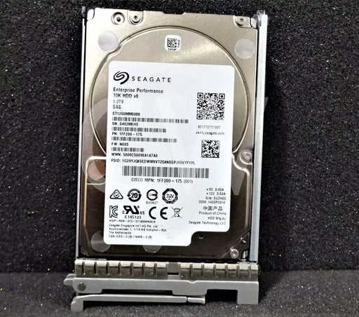 1FF200-175 CISCO ST1200MM0088 1.2TB 10K RPM 12Gb/s 2.5"SAS SERVER HDD Hard Drive Cisco