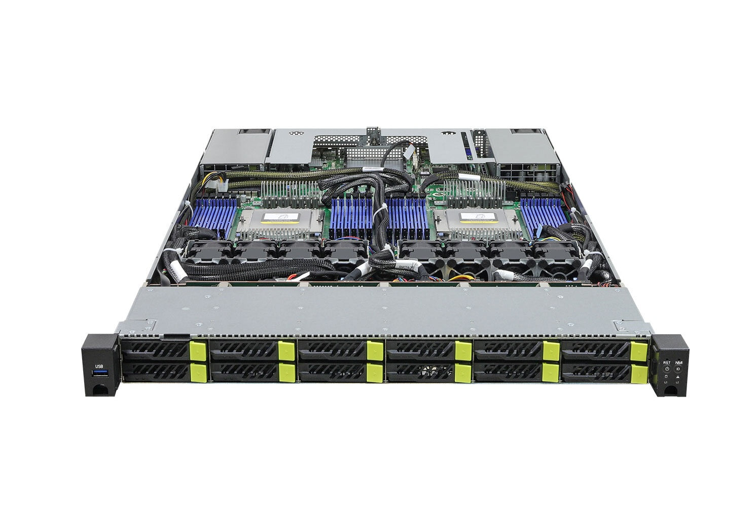 ASRock 1U12E-GENOA2 1U AMD EPYC 192-Core Barebone Server