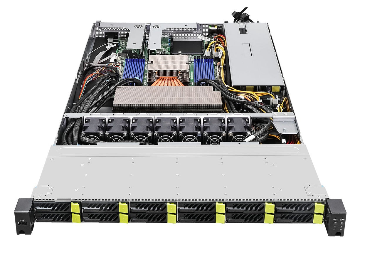 ASRock 1U12E-GENOA/EVAC 1U AMD EPYC 192 Core Barebone Server